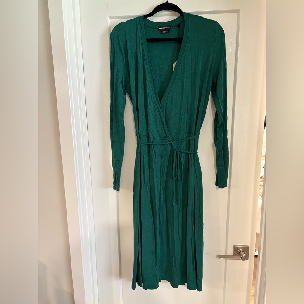 Prana Foundation Long Sleeve Wrap Dress